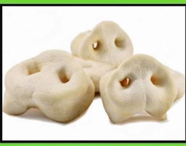 Puffed pig snouts