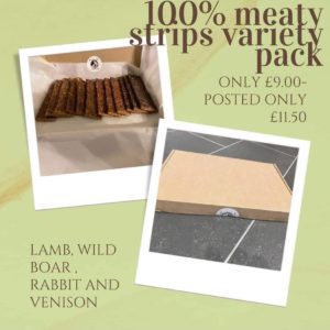 100% meaty strips variety pack