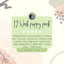 12 week puppy pack