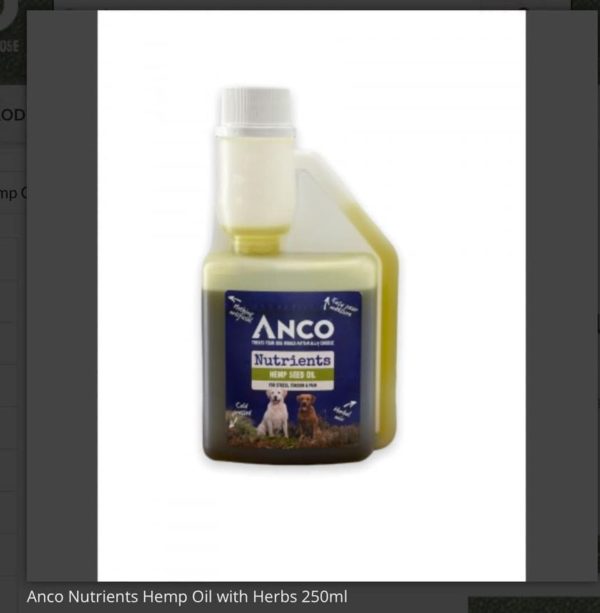 anco nutrients hemp oil with herbs 250ml