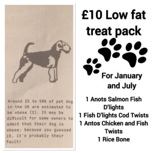 £10 low fat treat pack for July