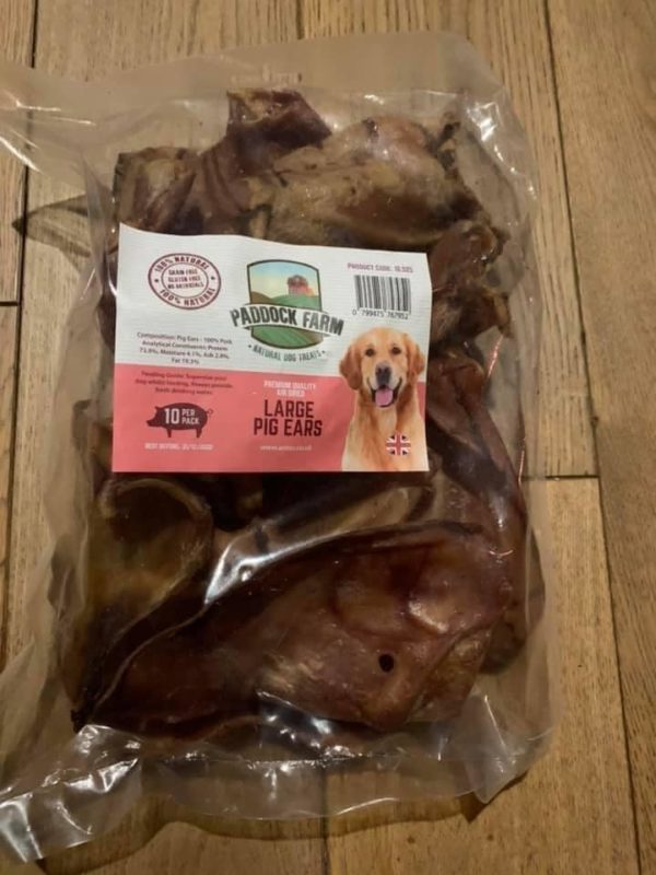 Large pig ears pack of 10