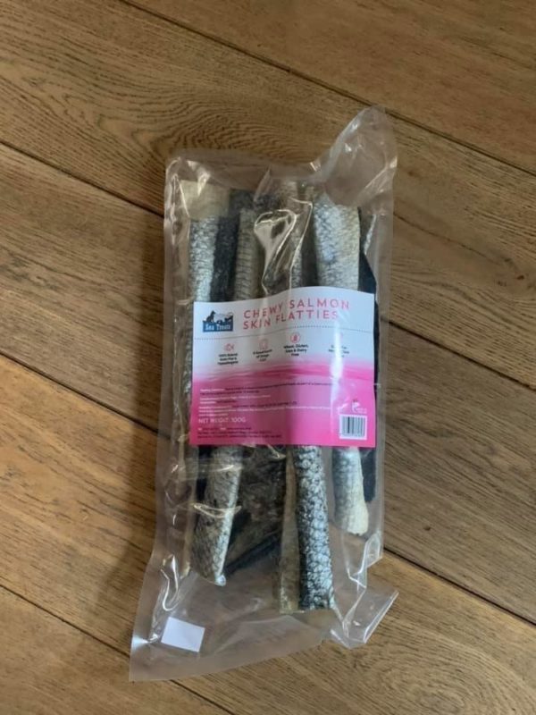 Salmon flatties per 100g