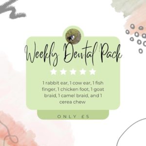 Weekly dental pack