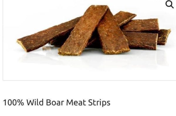 Wild boar meat strips per 100g