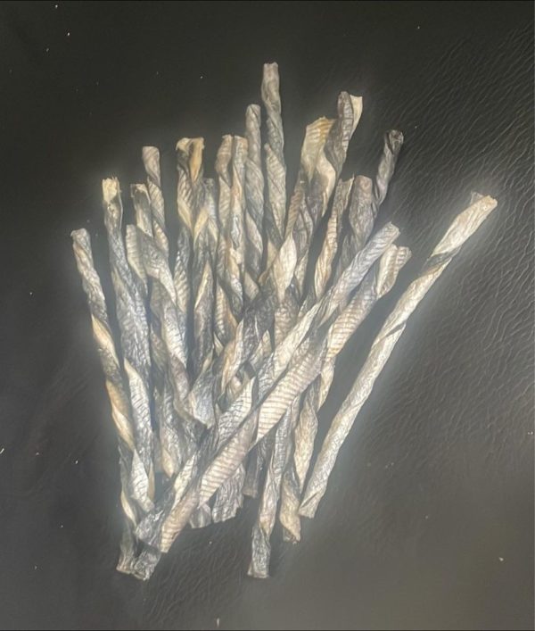 Individual fish skin twists