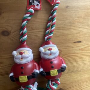 Christmas rope dog toy - Santa