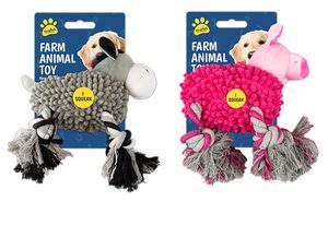 Cow farm animal dog toy
