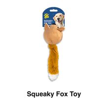 Squeaky fox toy
