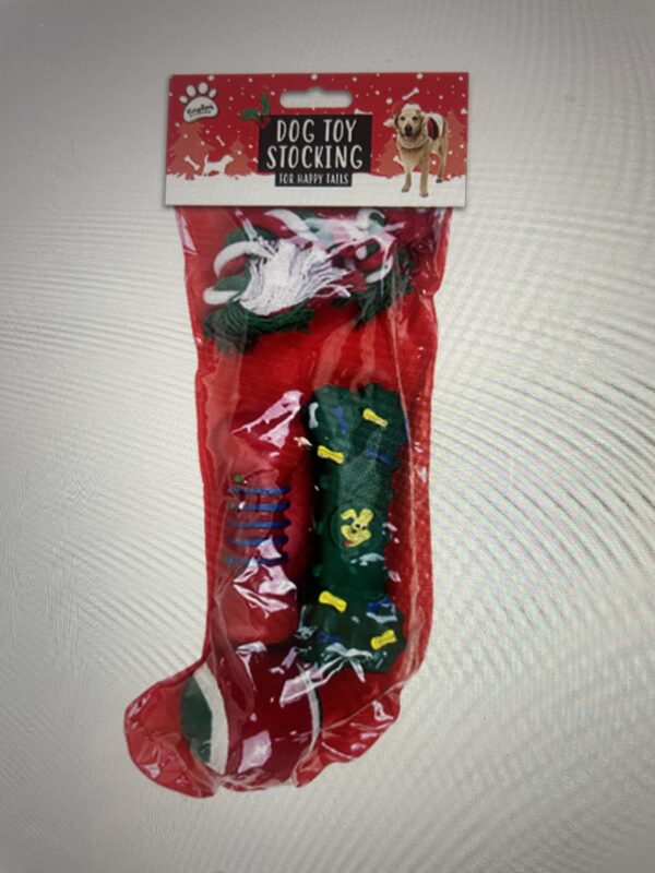 Christmas dog toy stocking