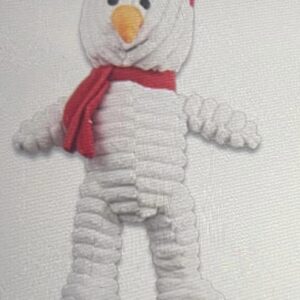 Squeaking Christmas character dog toy -  snowman