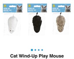 Cat wind up play mouse