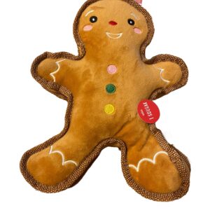 Christmas Pet Gingerbread Squeaky Toy