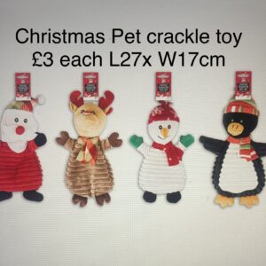 Christmas Pet Crackle Toy (see picture for options)