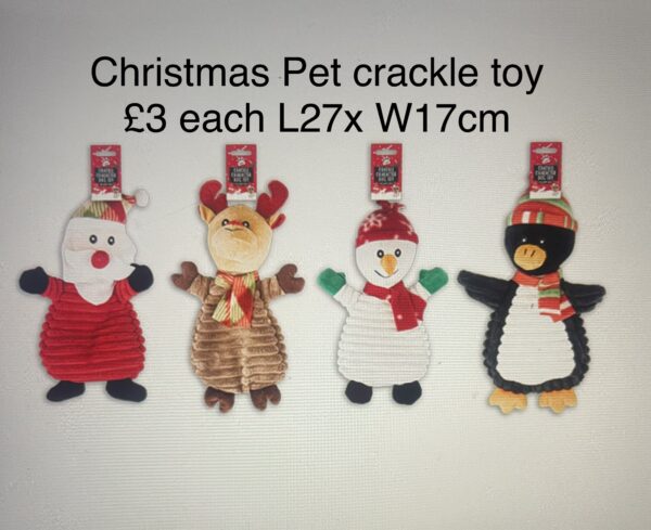 Christmas Pet Crackle Toy (see picture for options)