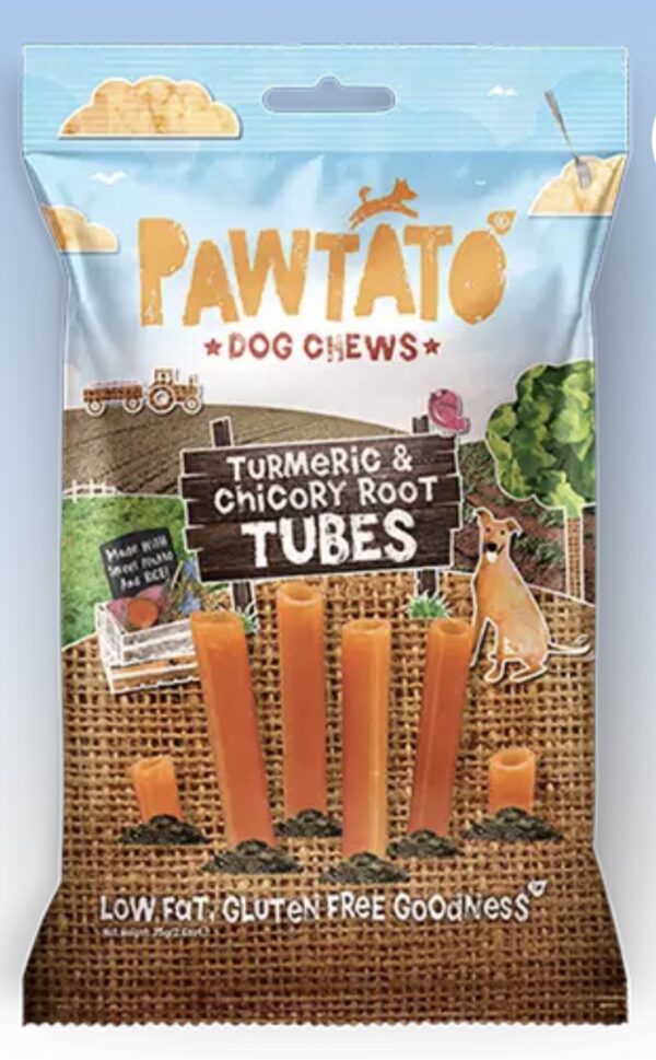 Pawtato Tubes with tumeric and chicory