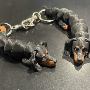 Dog key ring Dachshund