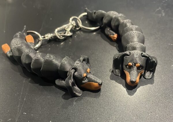 Dog key ring Dachshund