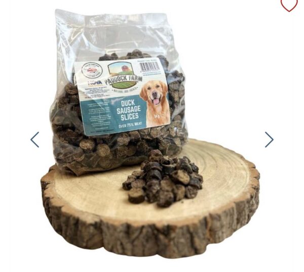 Duck sausage slices 100g
