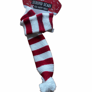 Christmas pet stripe scarf