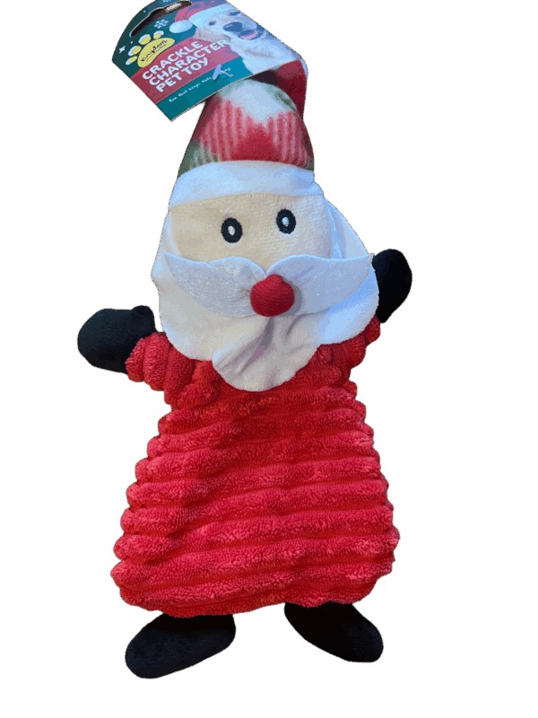 Christmas plush crackle toy SANTA