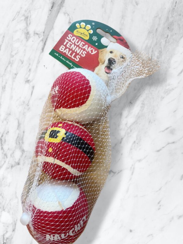 Christmas pet tennis balls