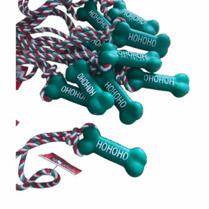Christmas Dog rope toy - green