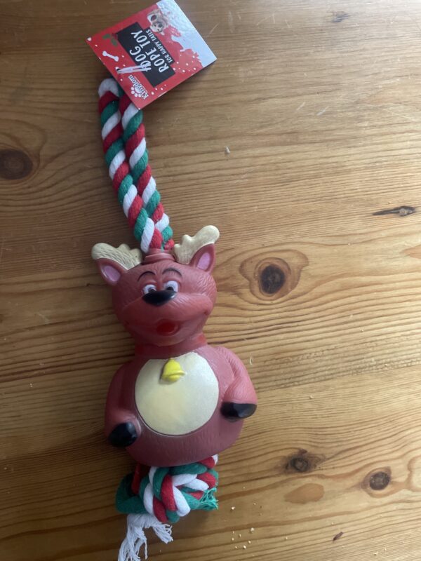 Dog rope toy - reindeer