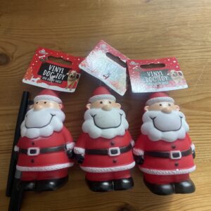 Christmas dog toy with squeaker - Santa